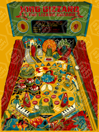 EXTRAS: Pinball Gizzard Screen Print Poster (8 Total)