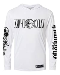 Image 1 of Dri Fit Hooded Long Sleeve - White