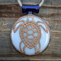 Image 2 of Terrarium Pendant w/ Copper Honu