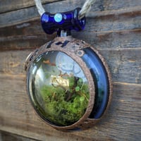 Image 3 of Terrarium Pendant w/ Copper Honu
