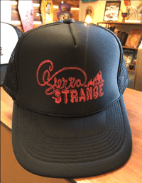 Sierra Strange Trucker Cap Black with Red Logo