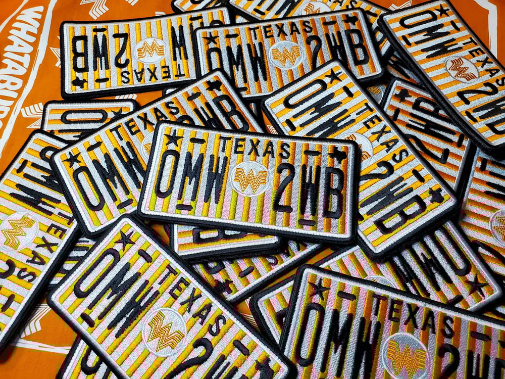 Whataburger License Plate Velcro Patch