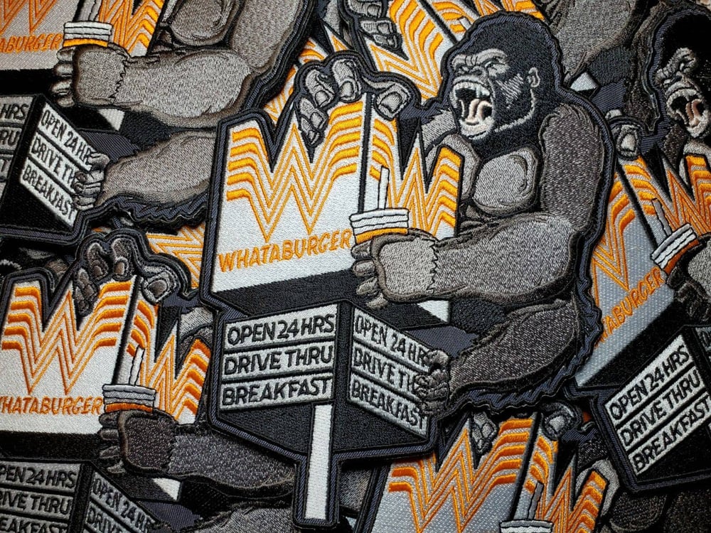 Whataburger Kong Velcro Morale Patch