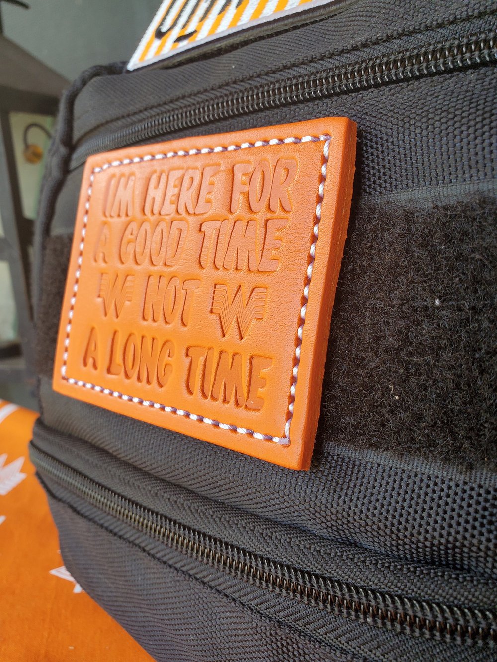 Whataburger Leather Patch. LIMITED.