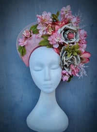 Image 1 of Floral Crown in Peaches and Greens