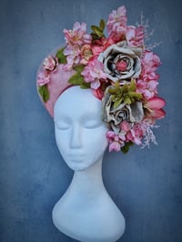 Image 2 of Floral Crown in Peaches and Greens