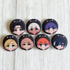 Demon Sparkly Button Badges 