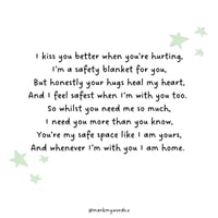 Safety blanket poem