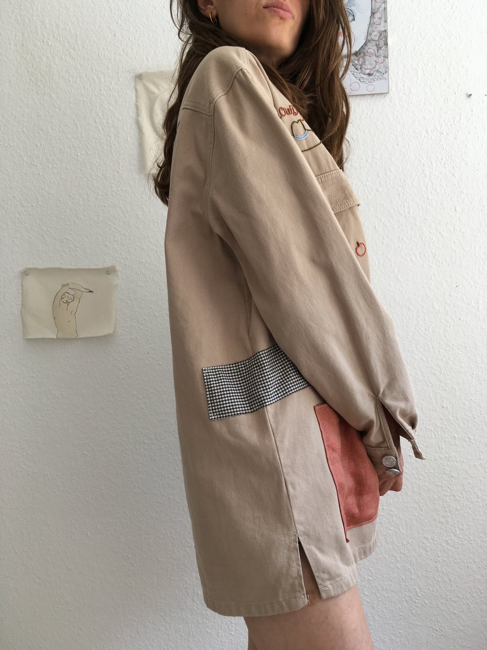 Image of Howdy, Upcycled field jacket, size medium unisex, upcycled one of a kind