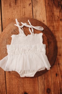 Image 2 of Darlia Newborn Romper Dress