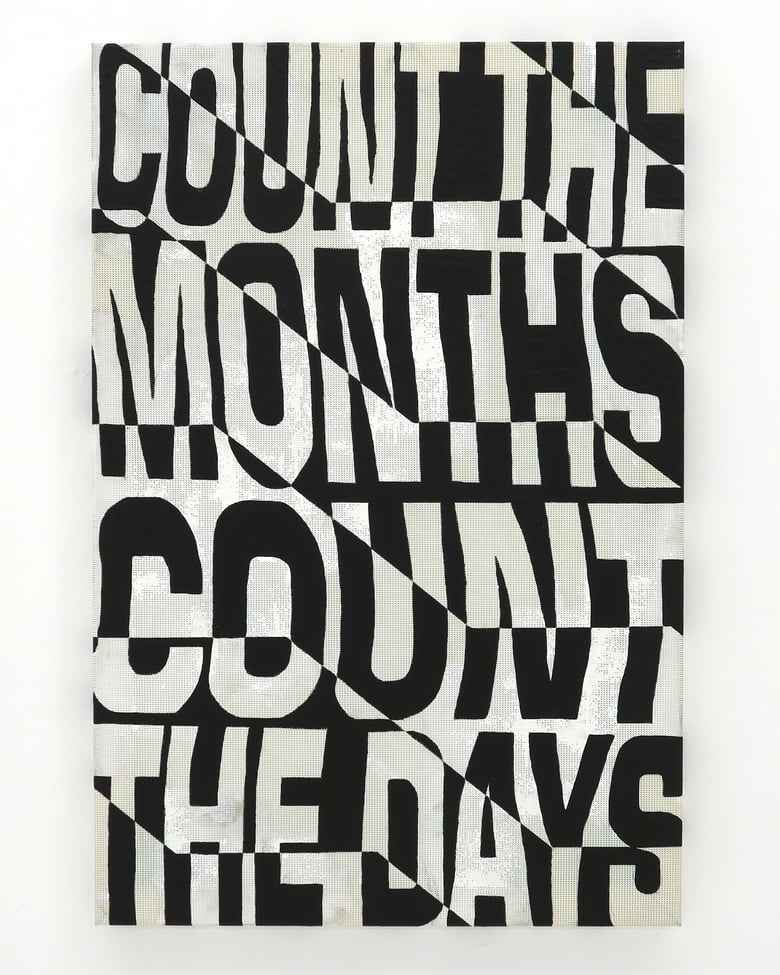 Image of Aedan Lee 'COUNT THE MONTHS / COUNT THE DAYS' - Original Artwork 2023