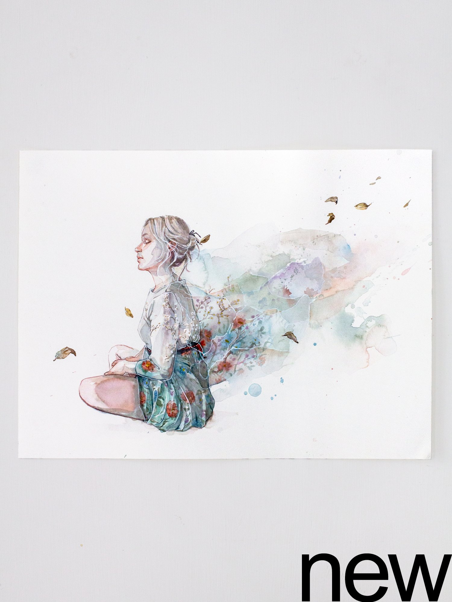 Agnes-Cecile the pleasure to stay motionless (40x30 cm)