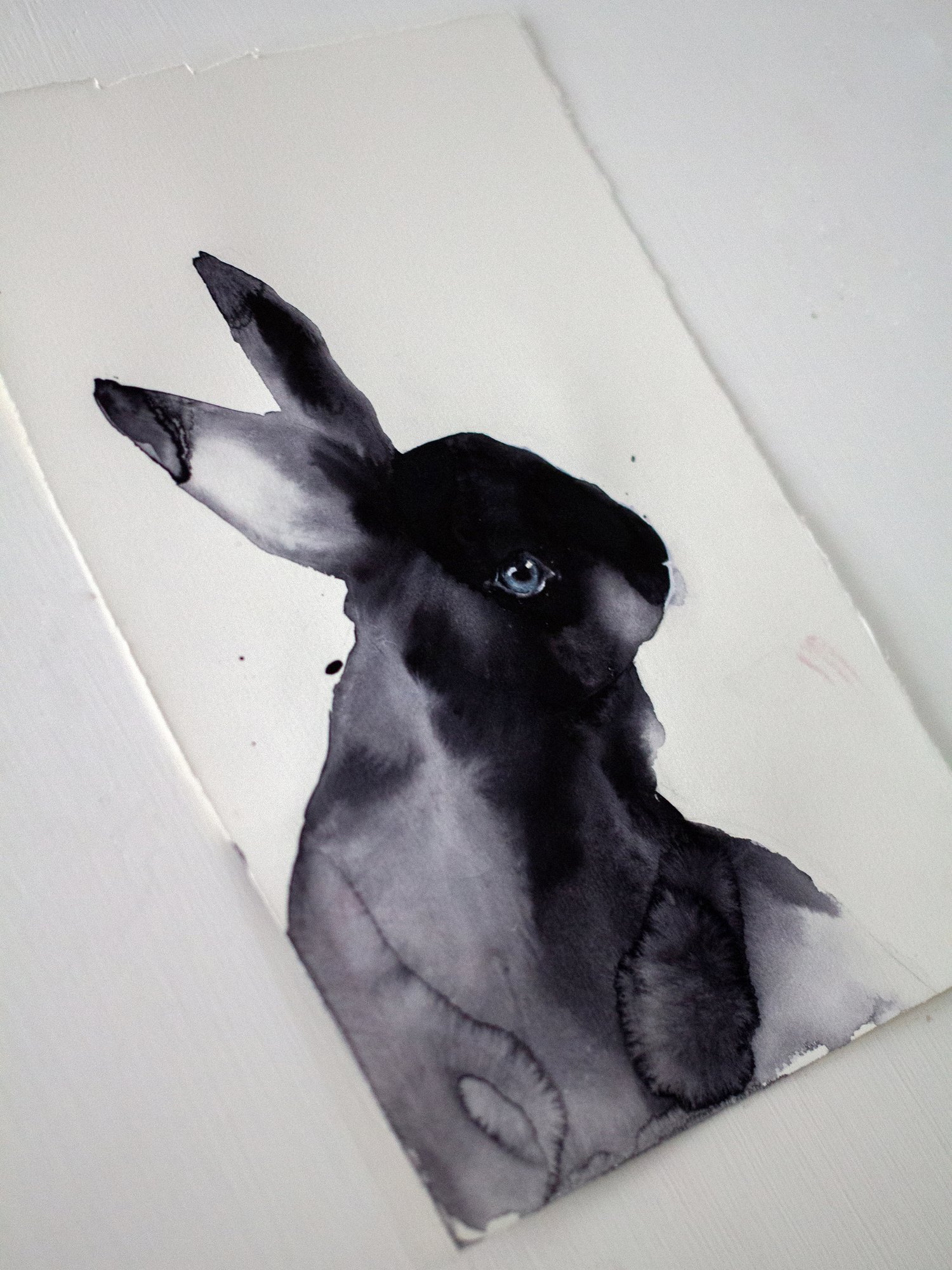 Agnes-Cecile shadow rabbit (19x28 cm) check