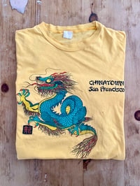 Image 1 of 80s CHINATOWN SAN FRANCISCO SOUVENIR DRAGON T-SHIRT