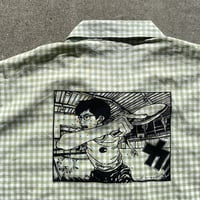 Image 3 of Smile Green/White Gingham Button Down