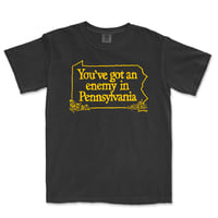 Image 1 of Enemy in PA Black/Gold Tee (PRE-ORDER)