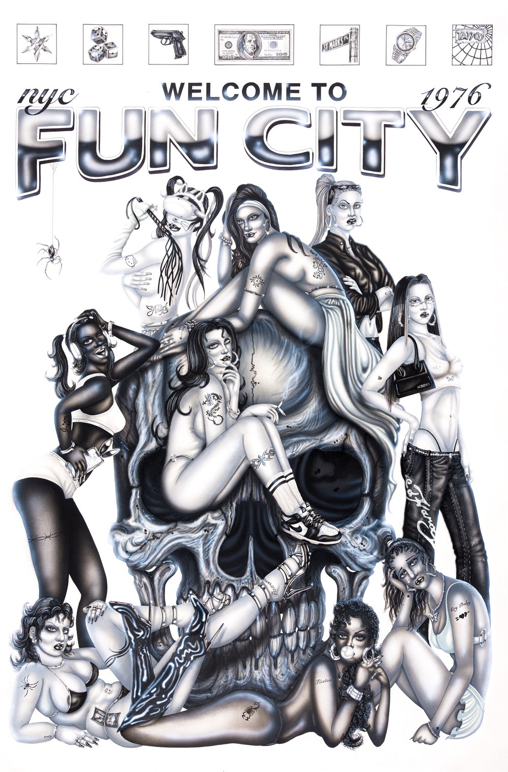 Image of Chicas / Fun City Tattoo 