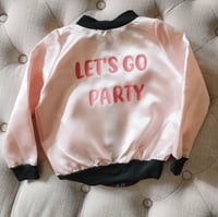 Image 1 of Let's go party light weight bomber jacket