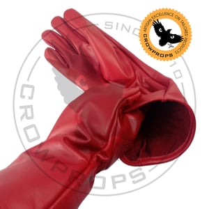 Image of Royal Guard Red Leather Gloves