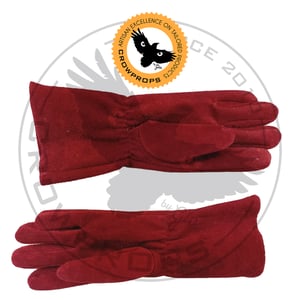 Image of Royal Guard Red Suede Gloves