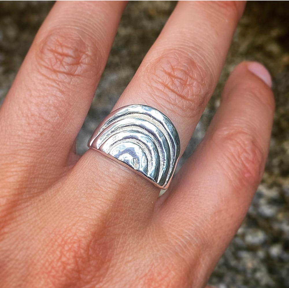 Image of Silver rainbow ring 