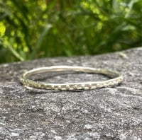 Image 1 of Silver touchstone bangle