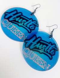 Image 5 of Royal Blue, Custom Jewelry,  Sublimated Dangling Earrings