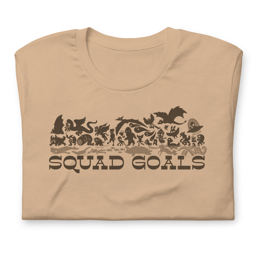 Tan Unisex Squad Goals t-shirt