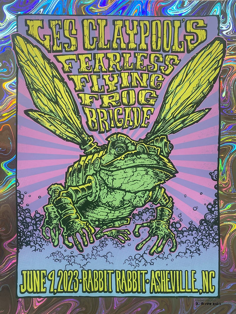 LES CLAYPOOL'S FFFB - ASHEVILLE, NC -  LAVA FOIL