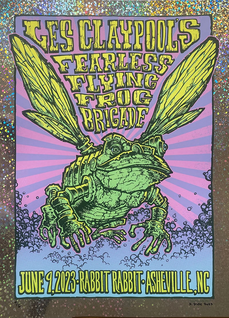 LES CLAYPOOL'S FFFB - ASHEVILLE, NC -  SPECKLE FOIL