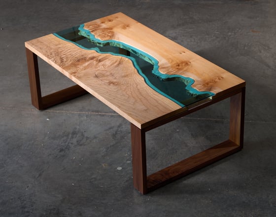 Image of river coffee table - big leaf maple