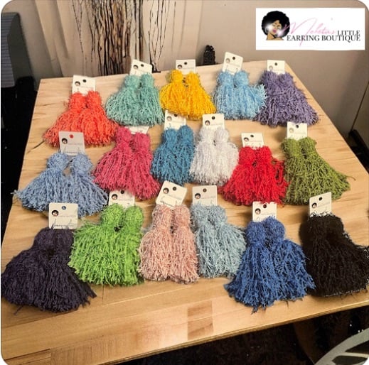 Image of Distressed Tassels Solid Colors (Clip-Ons available)