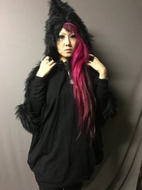 Image 1 of Furry Pointy Hood Tunic ready to ship 