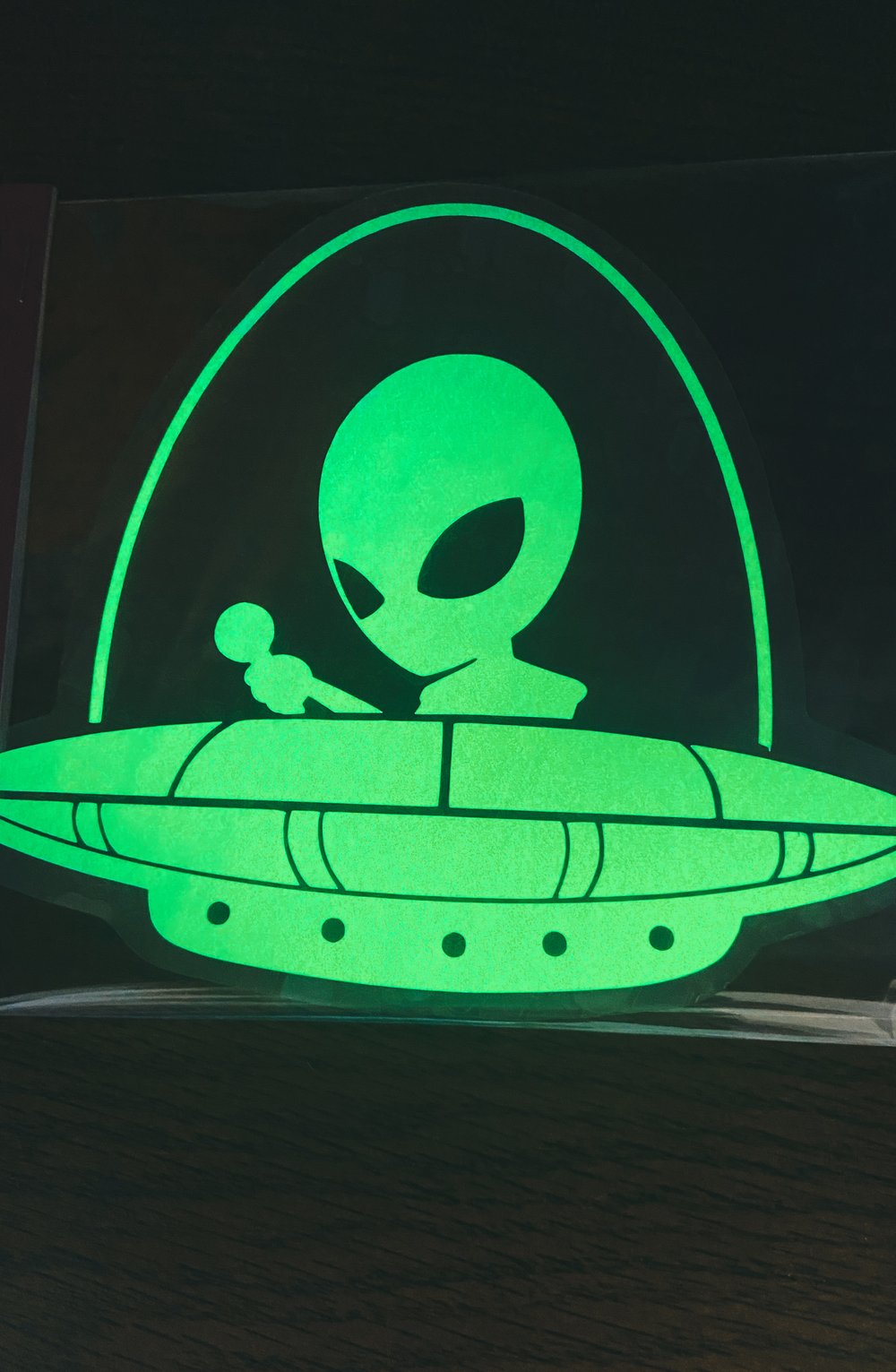 UFO Window Cling