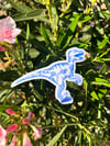 Porcelain Raptor Waterproof Vinyl Sticker 