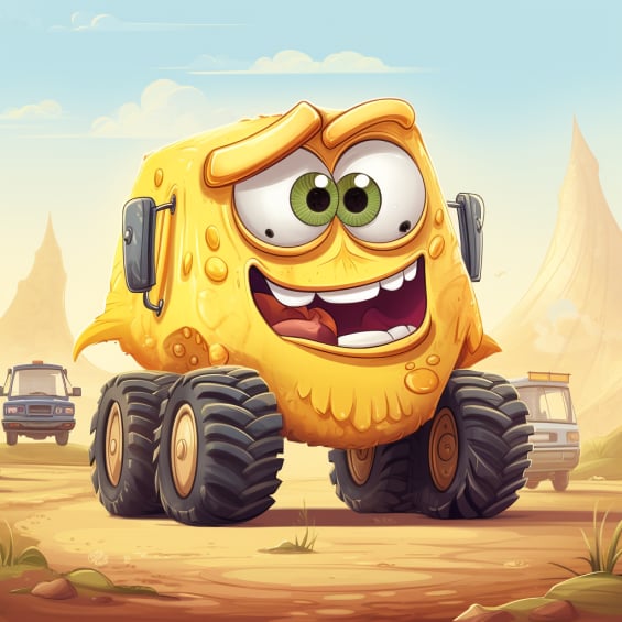Image of Max the big yellow monster truck