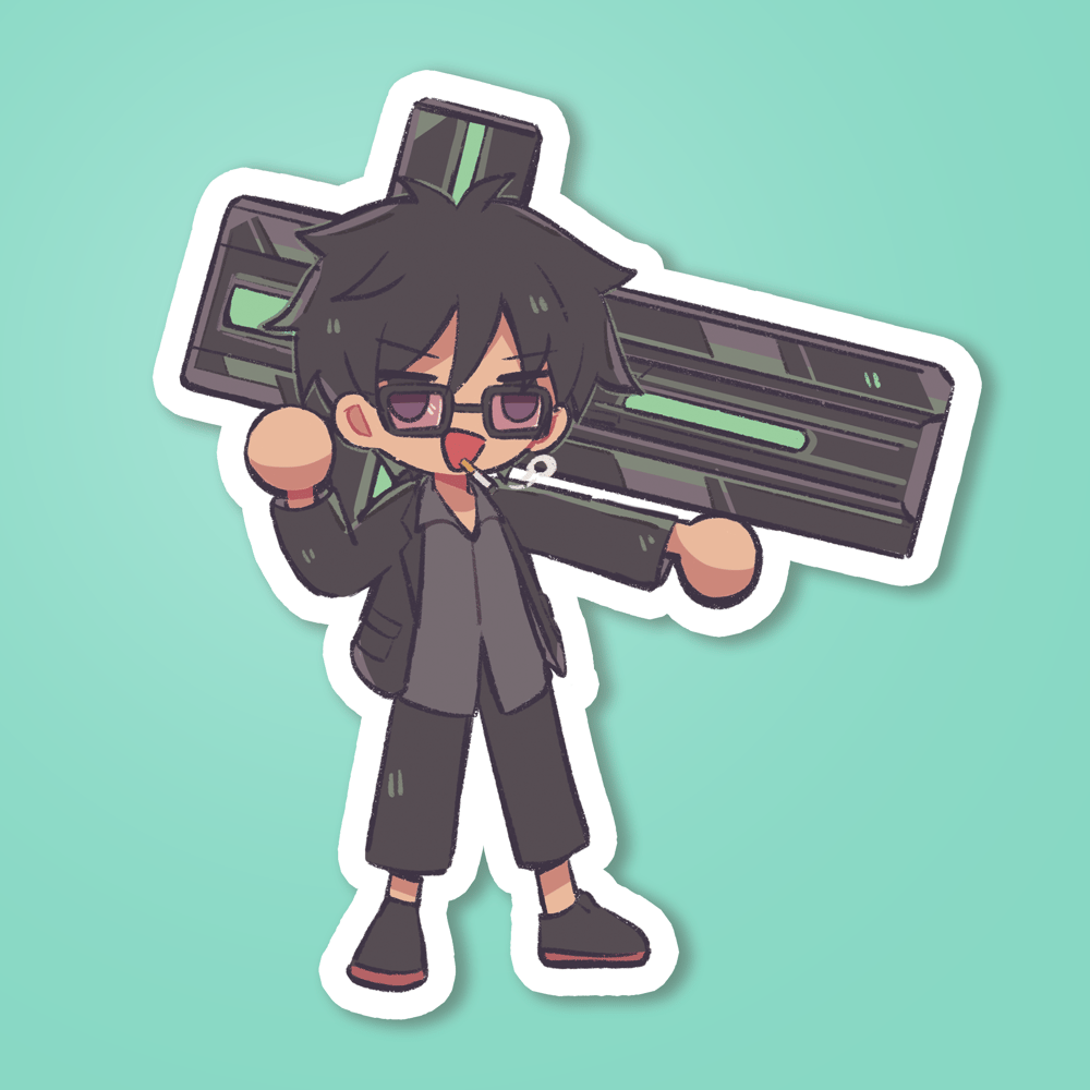 Image of Vash / Wolfwood Stickers