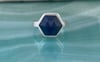 Sterling Silver and Sapphire Ring 