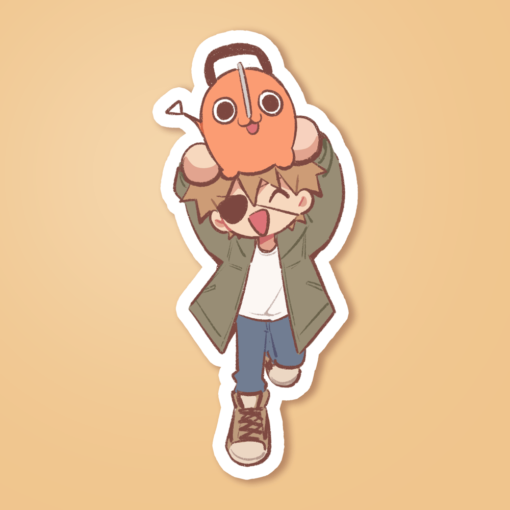 Image of Denji & Pochita Sticker