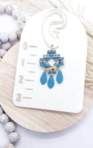 Image of Sunflowers + Turquoise Dangle