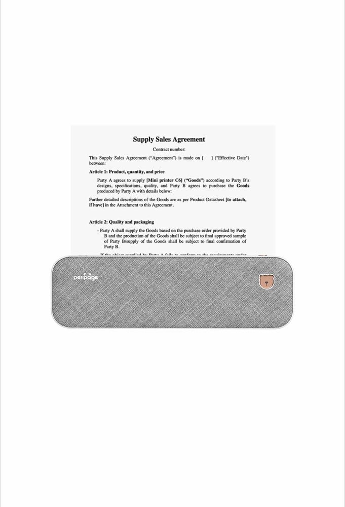 Image of A4 Portable mini Printer