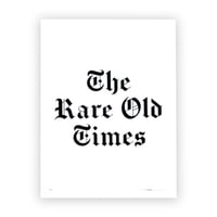 Image 1 of THE RARE OLD TIMES PRINT