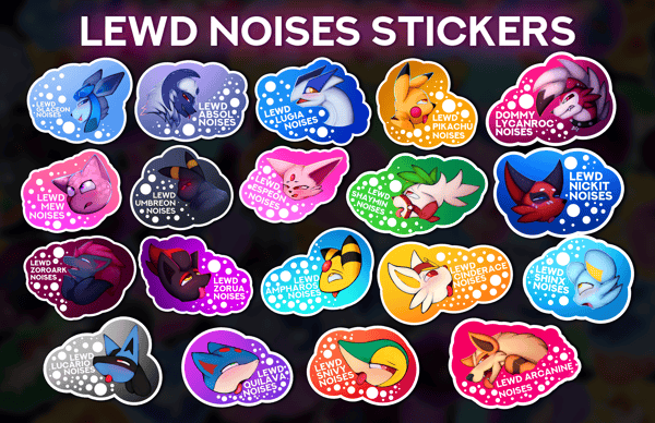 Image of Lewd Noises Stickers