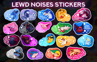 Image 1 of Lewd Noises Stickers