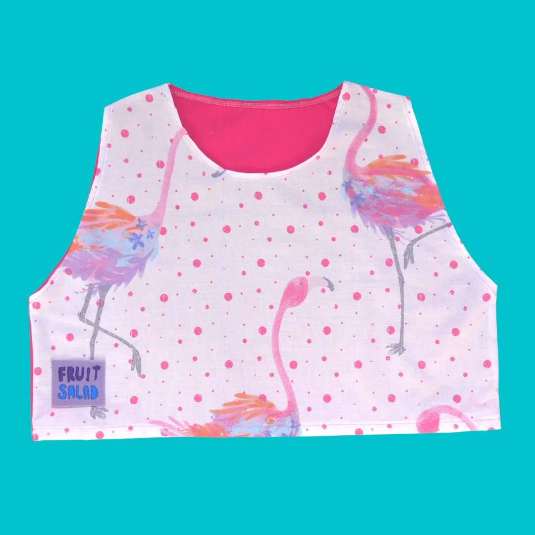 Image of Flamingo Crop Vest  - Sustainable