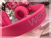 Electric Neon Pink WESC Wireless Headphones