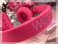 Image 3 of Electric Neon Pink WESC Wireless Headphones