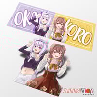 Image 1 of Hololive - Inugami Korone X Nekomata Okayu Slaps, Diecut, Peeker