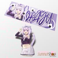 Image 3 of Hololive - Inugami Korone X Nekomata Okayu Slaps, Diecut, Peeker