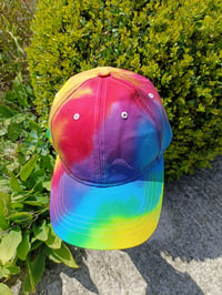 Image 1 of Rainbow dyed cap ~ Adult & child